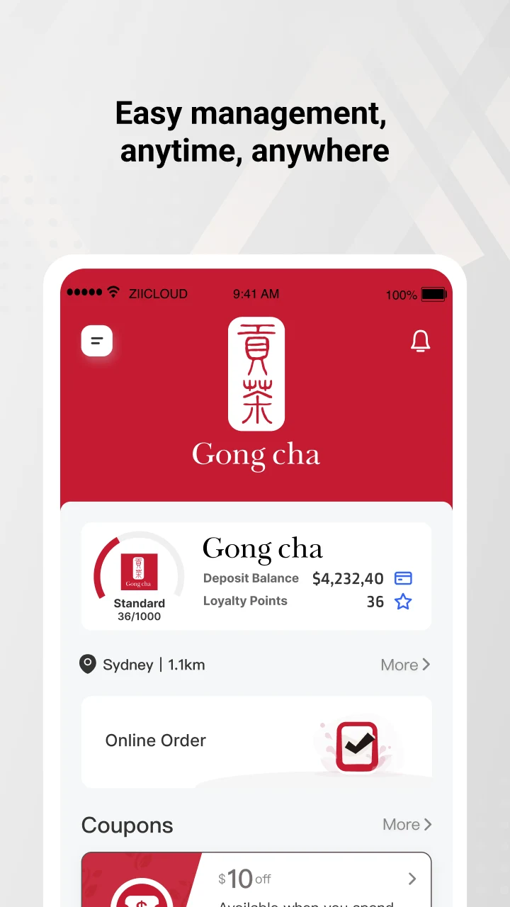 Gong cha AU screenshot